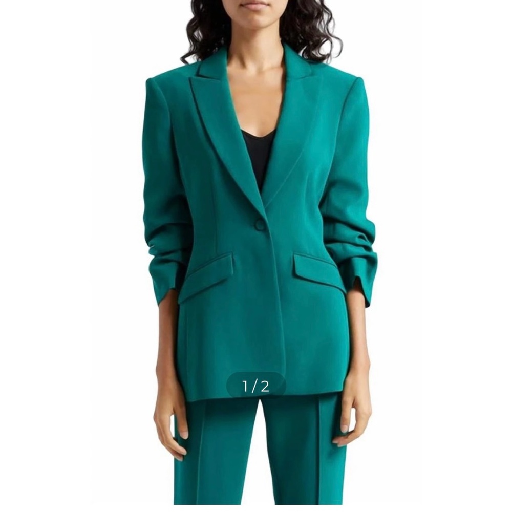 Cinq à Sept Vibrant Green Blazer
